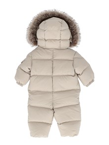 Moncler Baby LIGHT BEIGE YORICK PADDED SNOWSUIT