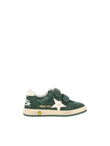 Golden Goose SNEAKERS BALL STAR STRAP SUEDE UPPER VAMP TONGUE AND SPUR LEATHER STAR AND HEEL DARK GREEN/CREAM