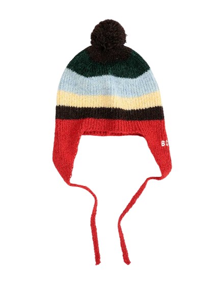 BOBO CHOSES Striped knitted beanie