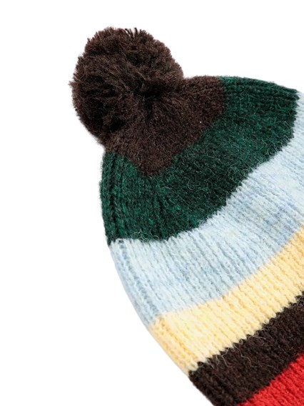 BOBO CHOSES Striped knitted beanie