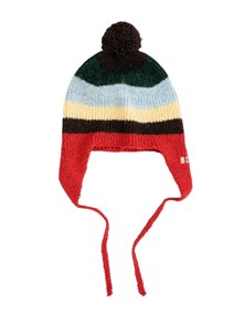 BOBO CHOSES Striped knitted beanie