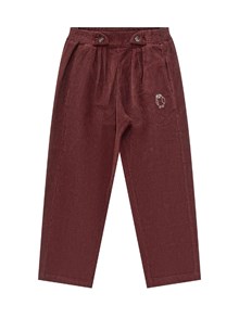 BOBO CHOSES Curious Owl corduroy pleated pants