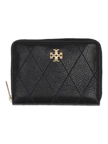 TORY BURCH Charlie Quilted Small Zip Around Wallet