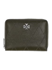 TORY BURCH Charlie Quilted Small Zip Around Wallet