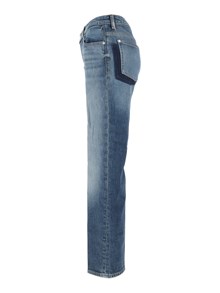 7 FOR ALL MANKIND CALIE STRAIGHT Blue Core With Shadow Pockets