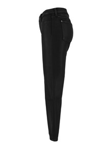 7 FOR ALL MANKIND THE ANKLE SKINNY Coated Black