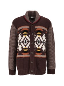 FAY CARDIGAN JACQUARD DESERT CODE ARC