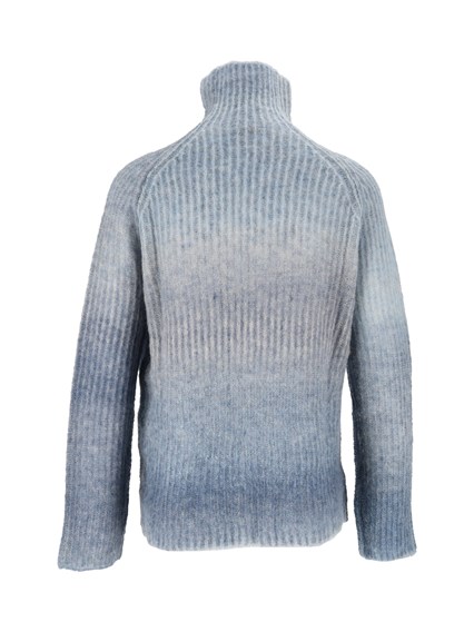 KANGRA CASHMERE ENGLISH RIB TURTLENE CK - PRINTED YARN