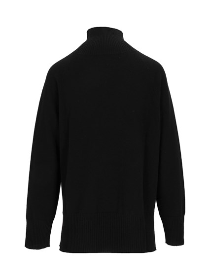 Kangra Cashmere RAGLAN TURTLENECK WI TH SLITS