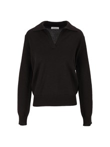 Kangra Cashmere REGULAR FIT LONG SLE EVE OPEN POLO SHIRT