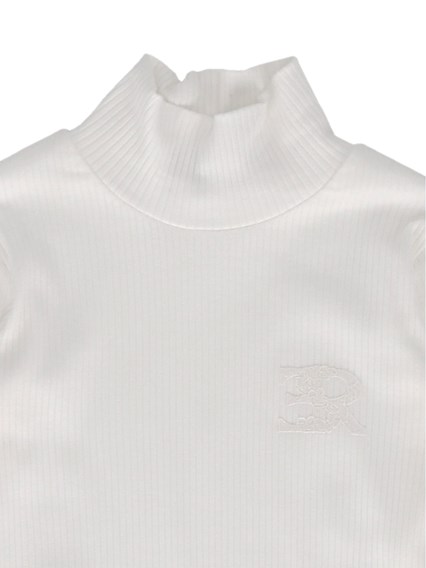 Ermanno Scervino Kids Ribbed logo turtleneck