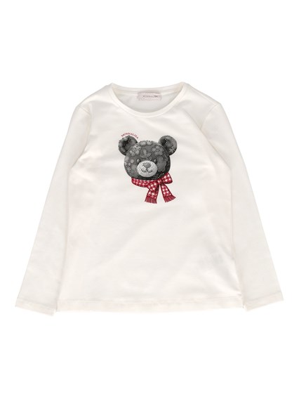 Monnalisa Bear flower regular tee