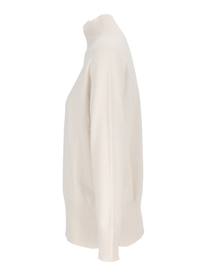 Kangra Cashmere RAGLAN TURTLENECK WI TH SLITS