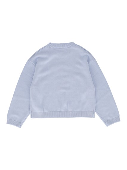 Monnalisa Wool cotton intarsia sweater