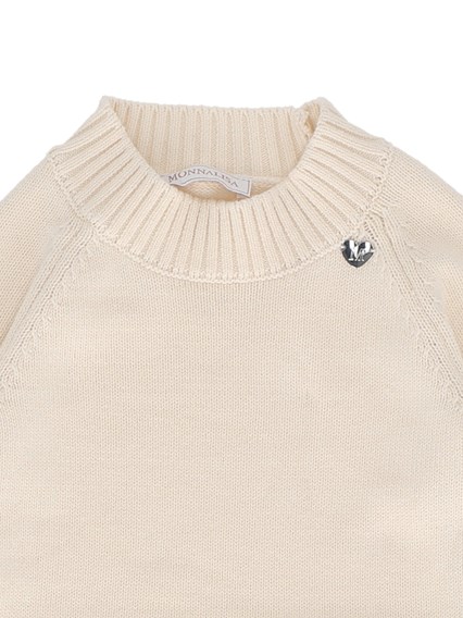 Monnalisa Soft cotton wool dress