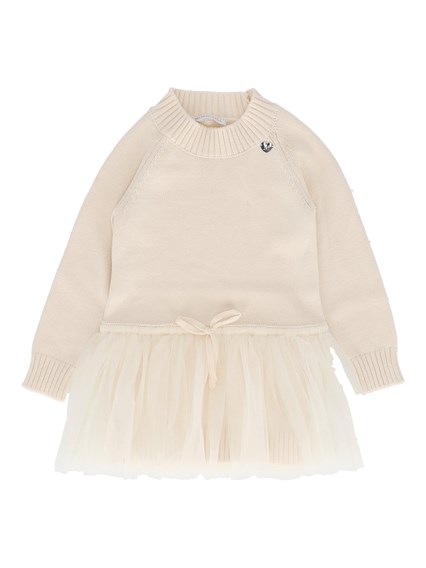 Monnalisa Soft cotton wool dress