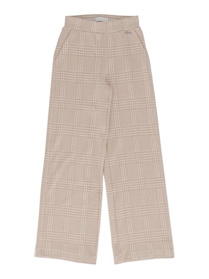 Monnalisa Soft houndstooth trousers