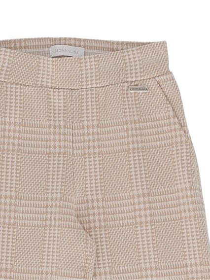 Monnalisa Soft houndstooth trousers