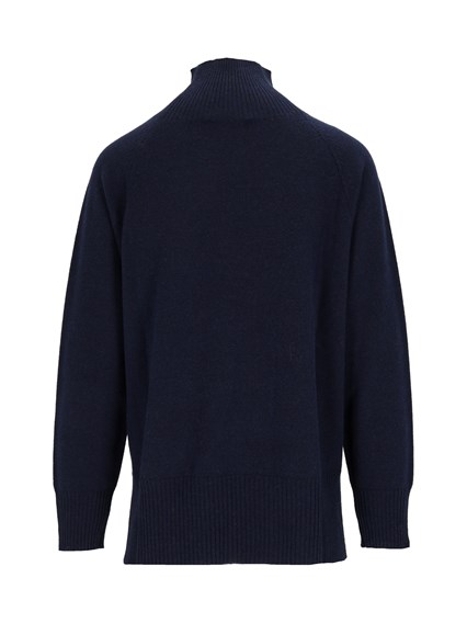 Kangra Cashmere RAGLAN TURTLENECK WI TH SLITS
