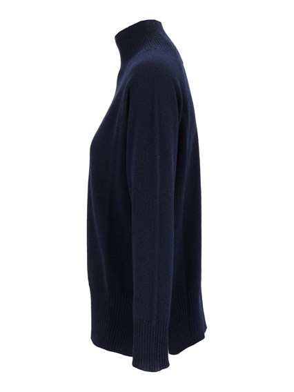 Kangra Cashmere RAGLAN TURTLENECK WI TH SLITS