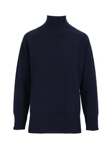 Kangra Cashmere RAGLAN TURTLENECK WI TH SLITS