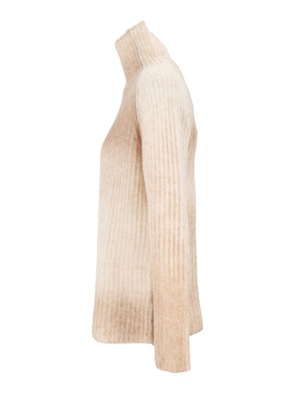 KANGRA CASHMERE ENGLISH RIB TURTLENE CK - PRINTED YARN