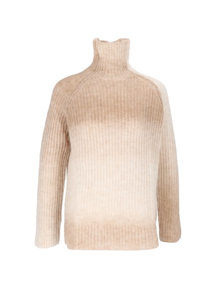 KANGRA CASHMERE ENGLISH RIB TURTLENE CK - PRINTED YARN