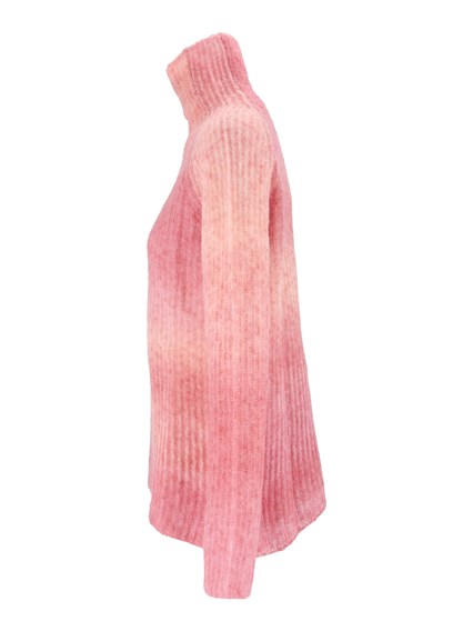 KANGRA CASHMERE ENGLISH RIB TURTLENE CK - PRINTED YARN