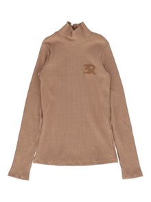 Ermanno Scervino Kids Ribbed logo turtleneck