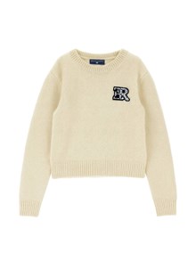 ERMANNO SCERVINO KIDS Alpaca-blend crewneck sweater