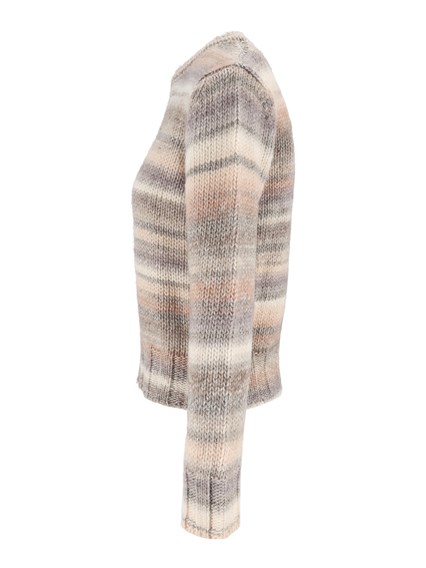 Kangra Cashmere CREWNECK IN PRINTED YARN