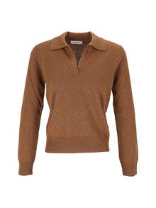 KANGRA CASHMERE REGULAR FIT LONG SLE EVE OPEN POLO SHIRT