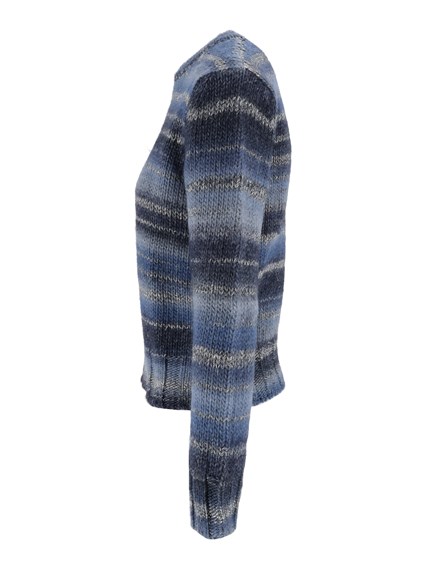 Kangra Cashmere CREWNECK IN PRINTED YARN