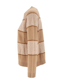 KANGRA CASHMERE STRIPED CREWNECK - V ARIEGATED YARN