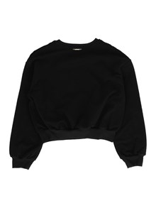 TWIN SET KIDS Cable-knit detail crewneck sweatshirt