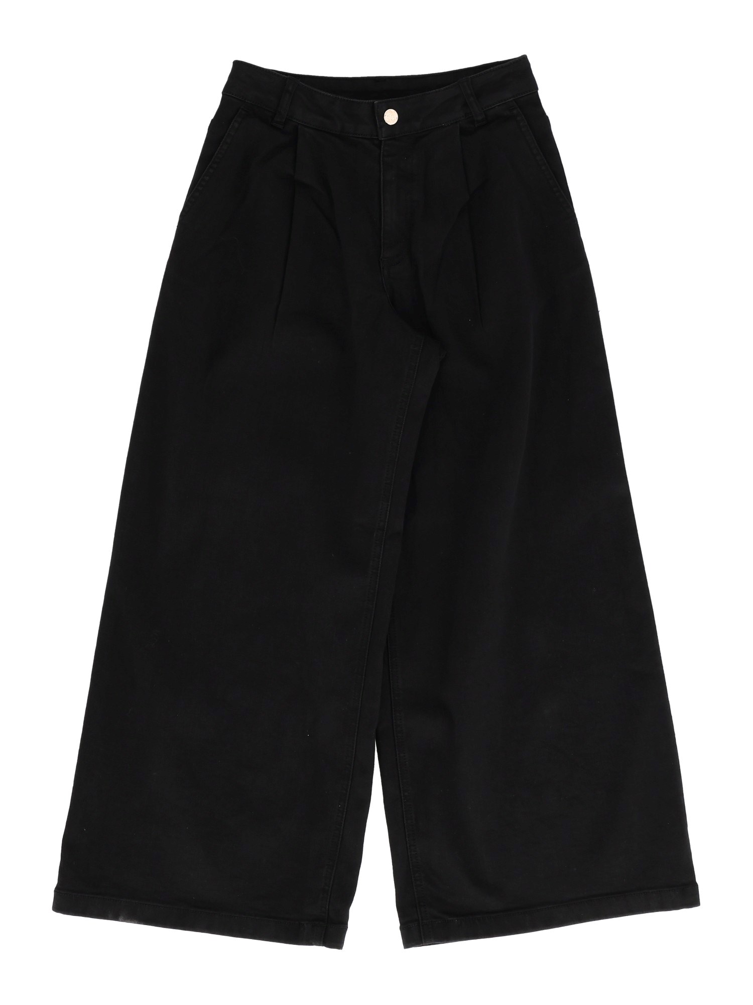 Twinset Kids' Wide-leg Jeans In Black
