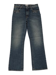 GUCCI KIDS J PANTS CERT COTTON BLUE DENIM