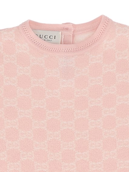 GUCCI KIDS B S/S DRESS WOOL JACQUARD