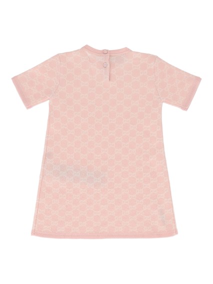 GUCCI KIDS B S/S DRESS WOOL JACQUARD