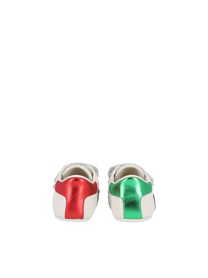 GUCCI KIDS BABY NEW ACE SNKR LTH W/WEB