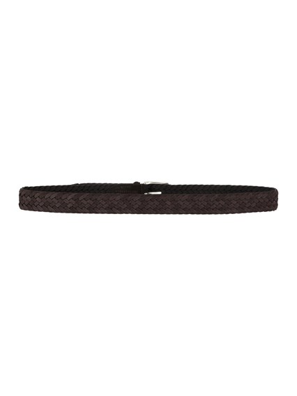 ALBERTO LUTI Woven suede and cotton