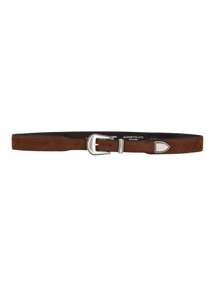 ALBERTO LUTI Western suede belt