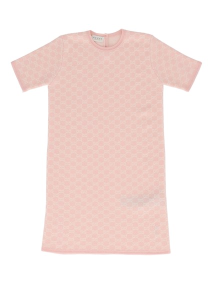 GUCCI KIDS J S/S DRESS WOOL JACQUARD