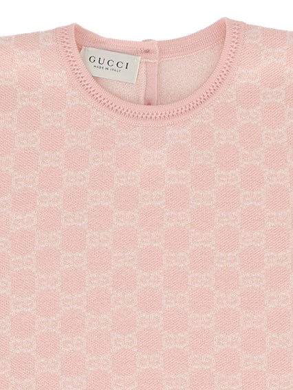GUCCI KIDS J S/S DRESS WOOL JACQUARD