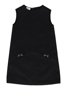 GUCCI KIDS J S/LESS DRESS GG COTTON JACQU