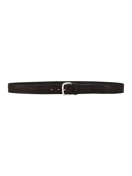 ALBERTO LUTI Garment-dyed mesh-effect belt