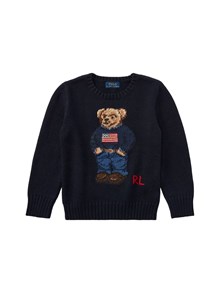 POLO RALPH LAUREN BEAR CN SWTR-TOPS-SWEATER