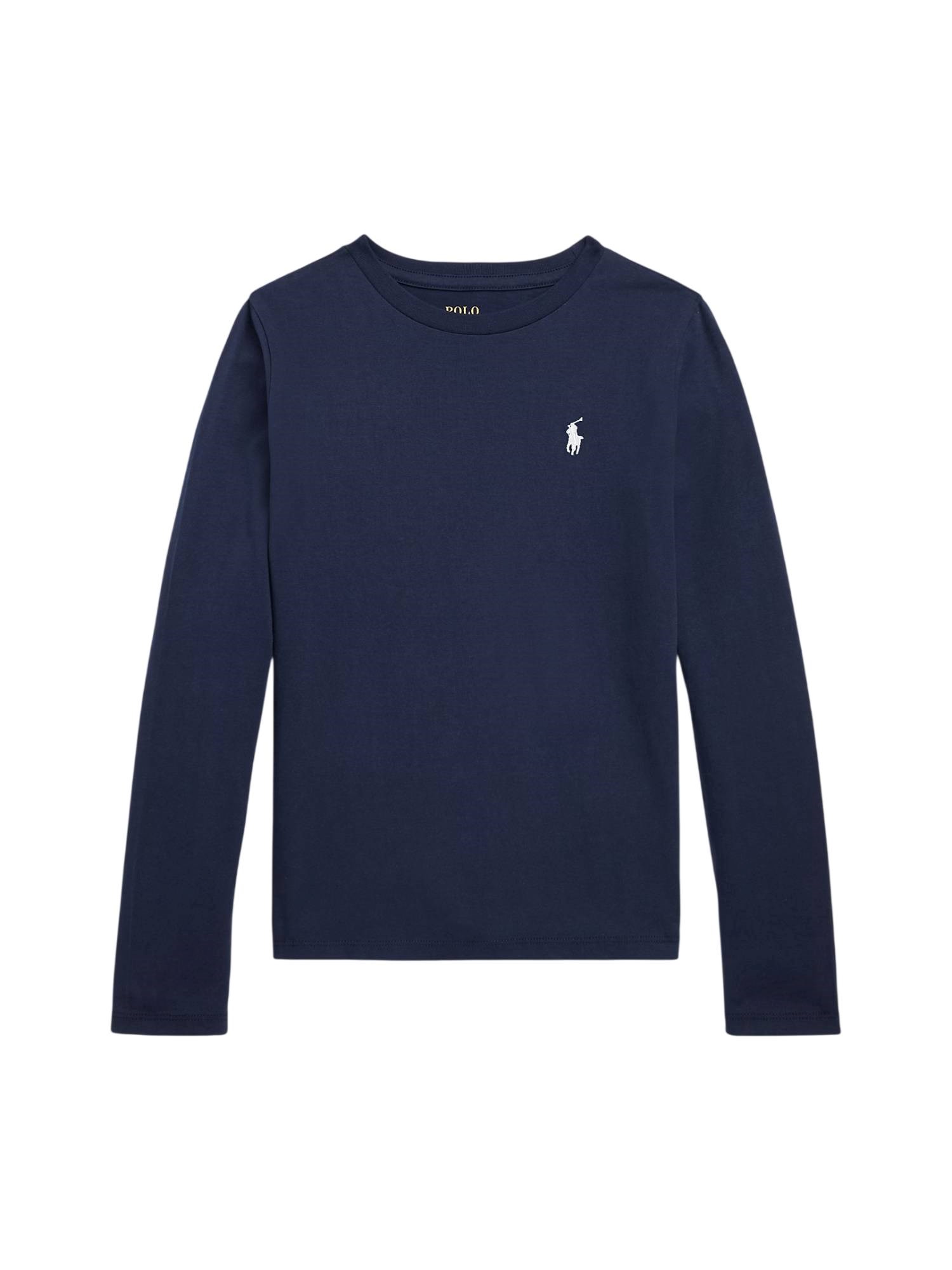 Polo Ralph Lauren Ls Tee-knit Shirts-t-shirt In Blue