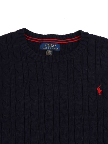 POLO RALPH LAUREN LS CABLE CN-TOPS-SWEATER