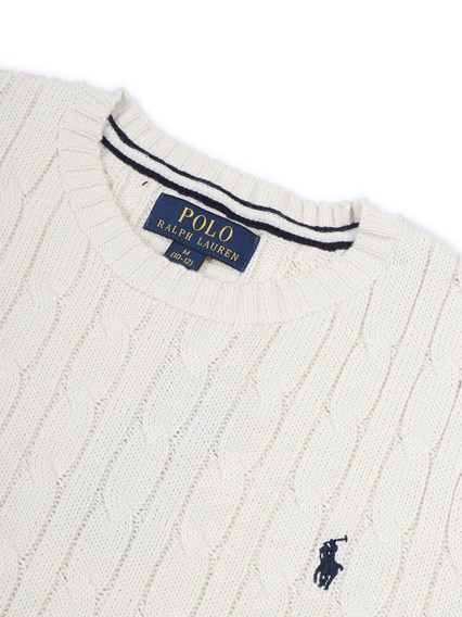 POLO RALPH LAUREN LS CABLE CN-TOPS-SWEATER